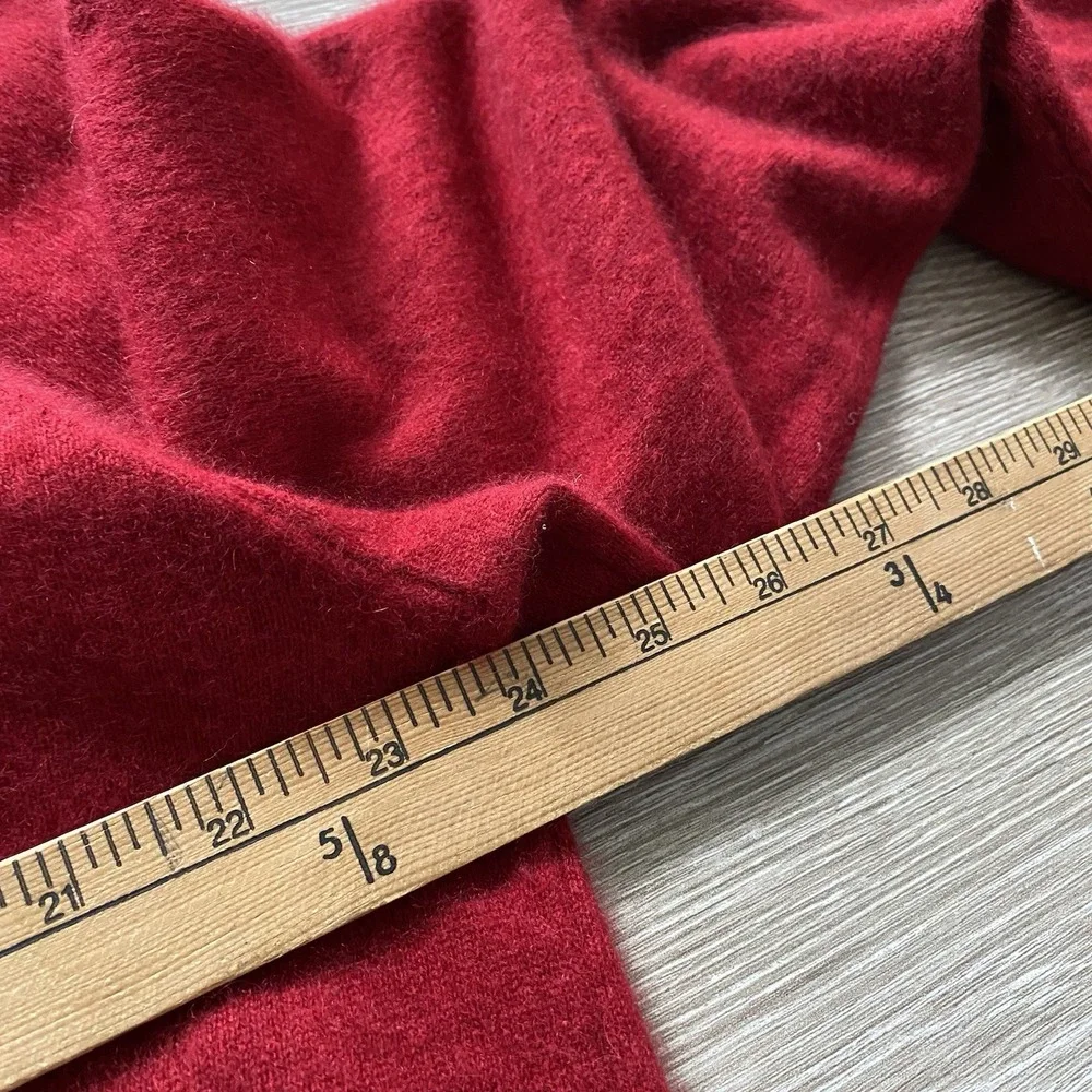 Club Room 2 Ply Estate Cashmere Sweater Men's Size XL Red V-Neck Pullover Luxury
